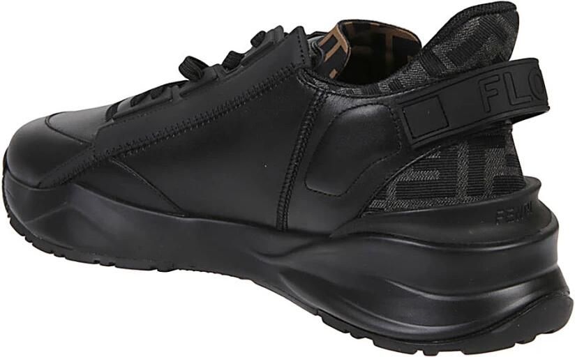 Fendi Hardloopsneakers met gestructureerde zool en geometrische veterogen - Foto 3