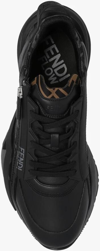 Fendi Hardloopsneakers met gestructureerde zool en geometrische veterogen - Foto 4