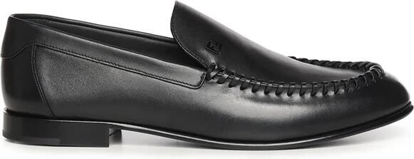 Fendi Gevlochten leren loafers