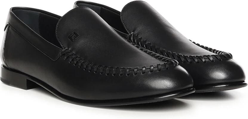 Fendi Gevlochten leren loafers - Foto 3