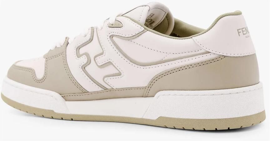 Fendi Grijze Sneakers met Logo Patch