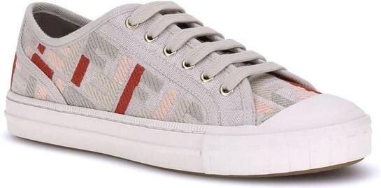 Fendi Kleurrijke Jacquard Print Sneakers