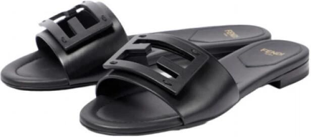 Fendi Leren Cutout Platte Sandalen - Foto 2