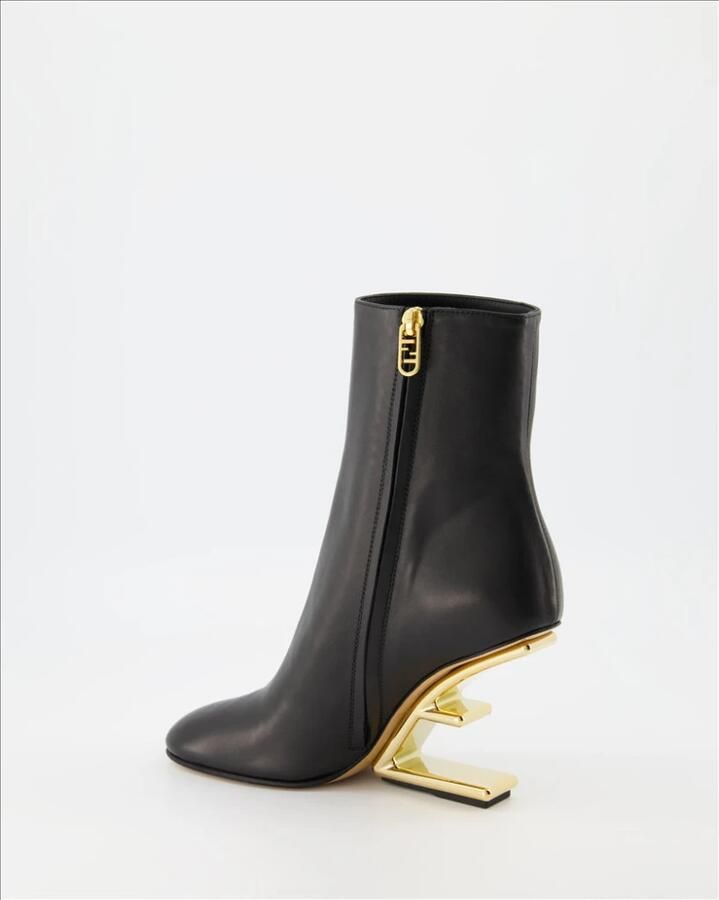 Fendi Snellere haked ene enkellaarzen Zwart Dames - Foto 3
