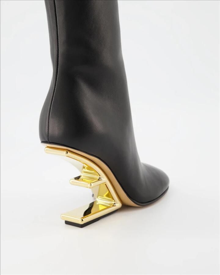 Fendi Snellere haked ene enkellaarzen Zwart Dames - Foto 2