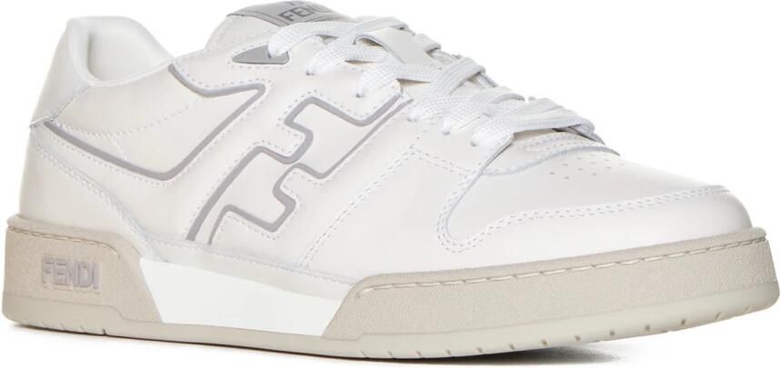 Fendi Veterschoenen Bicolor Leer Reliëf