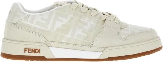 Fendi Witte Zijde & Nylon Sneakers