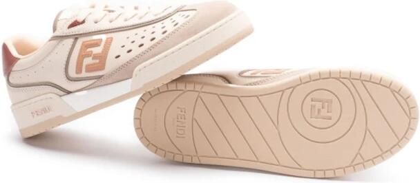 Fendi Beige Leren Lage Sneakers - Foto 5