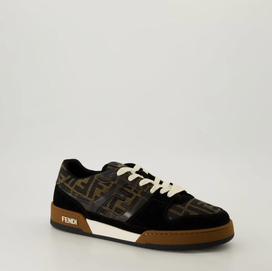 Fendi Monogram Low-Top Logo Print Sneakers - Foto 3