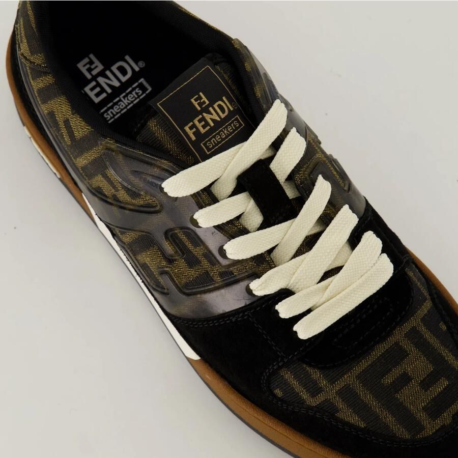 Fendi Monogram Low-Top Logo Print Sneakers - Foto 2