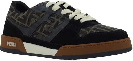 Fendi Monogram Low-Top Logo Print Sneakers