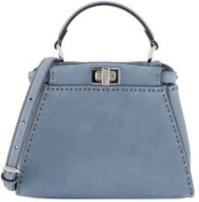 Fendi Mini Selleria Peekaboo leren schoudertas