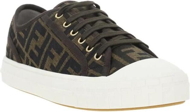 Fendi Monochrome Stads Sneakers