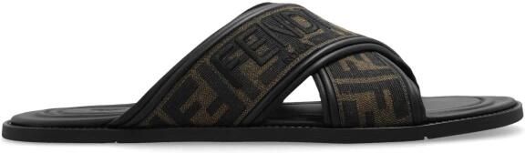 Fendi Multicolor Stoffen Slippers