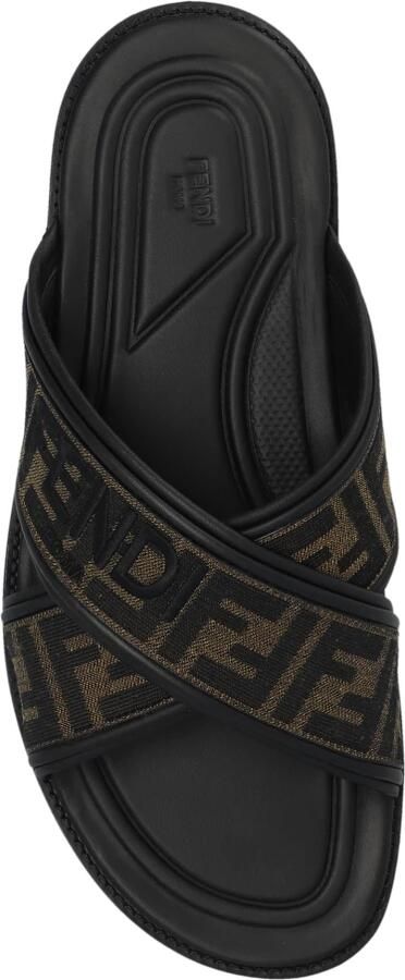 Fendi Multicolor Stoffen Slippers - Foto 2