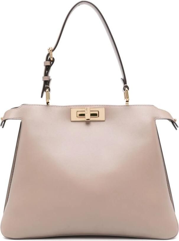 Fendi Elegante Peekaboo Leren Handtas - Foto 3