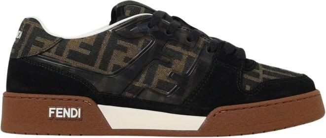 Fendi Sneakers Low Top Match Sneaker in zwart - Foto 3