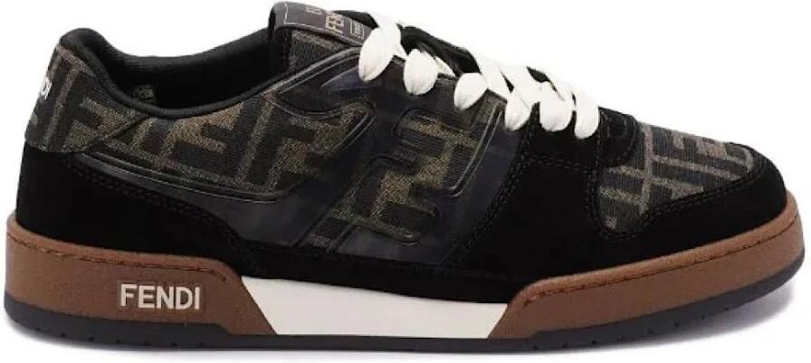 Fendi Ronde Leren Sneakers
