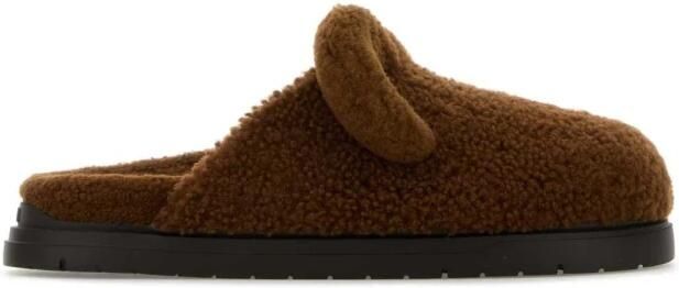 Fendi Sabot Shearling Slippers