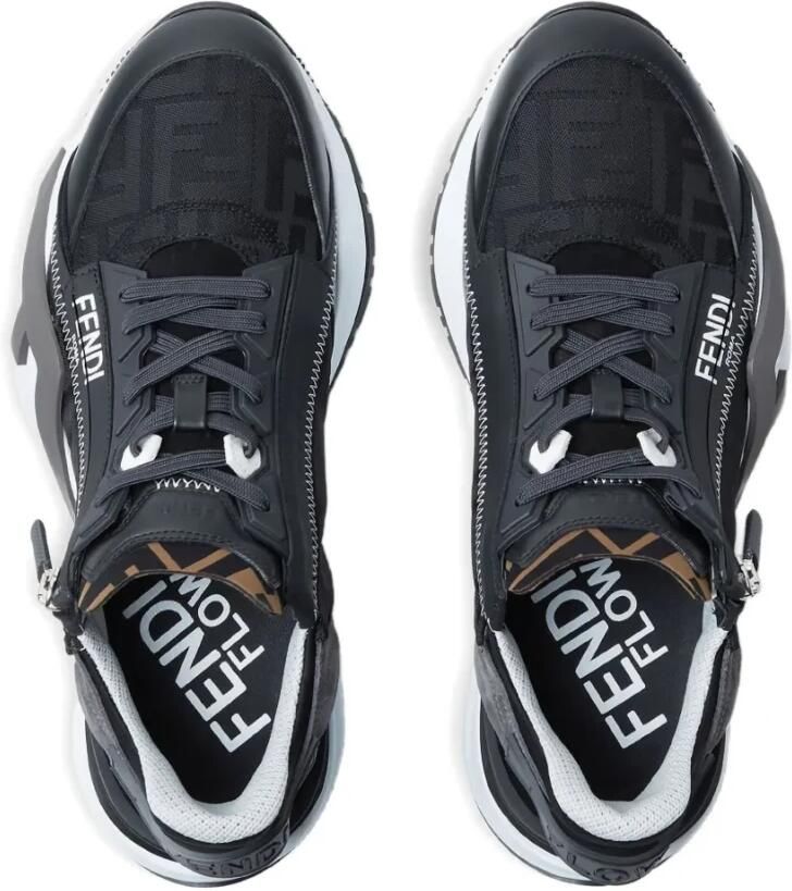 Fendi Sneakers met elastische band en diagonale F