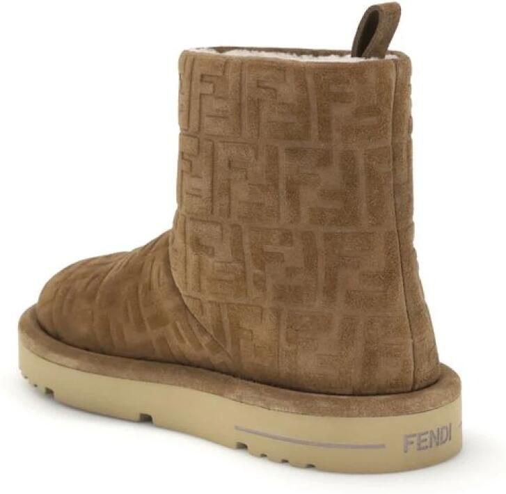 Fendi Suède Leren Enkellaarsjes - Foto 2