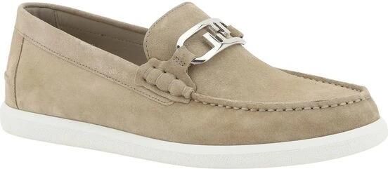 Fendi Suède Loafers met Logo Versiering Beige Heren - Foto 2