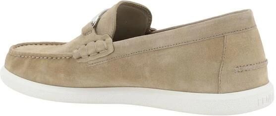 Fendi Suède Loafers met Logo Versiering Beige Heren - Foto 4
