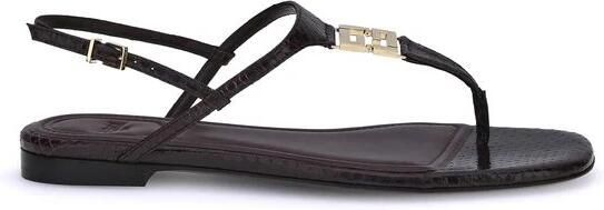 Fendi Vierkante FFold Sandalen met T-Bar Band