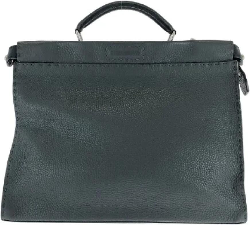 Fendi Vintage Pre-owned Peekaboo Selleria Leren Aktetas