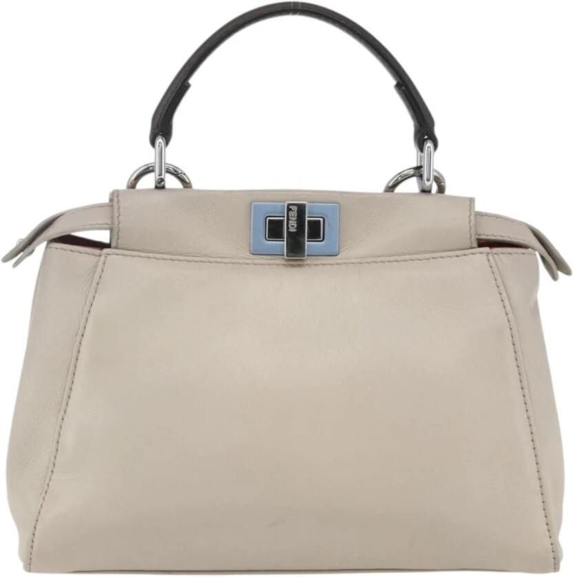Fendi Vintage Pre-owned Vintage Leather Peekaboo Satchel Handtas