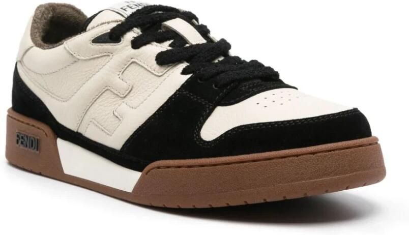 Fendi Kleur-Blok Panel Flat Schoenen Multicolor