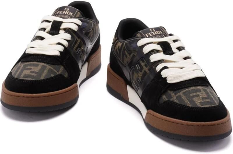 Fendi Monogram Low-Top Logo Print Sneakers - Foto 11