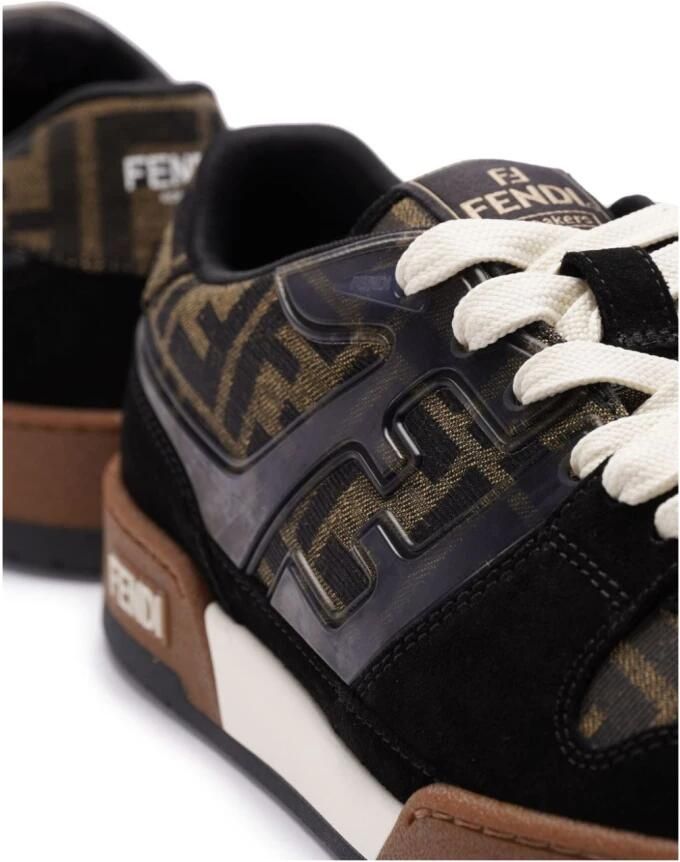 Fendi Monogram Low-Top Logo Print Sneakers - Foto 8