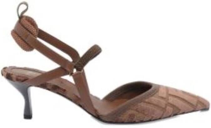 Fendi FF-logo slingback hakken pompen