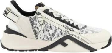 Fendi Witte Slip On Sneakers Elastische Veters White Heren
