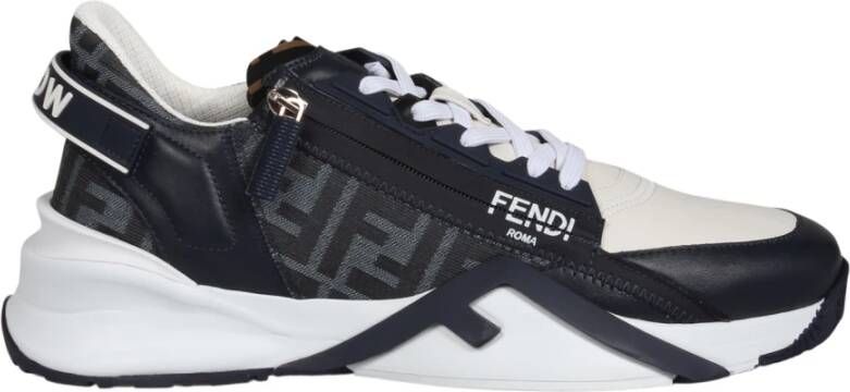 Fendi Flow Sneakers met FF Inzetstukken Black Heren