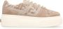 Fendi Gestreepte lage sneakers met suède inzetstukken - Thumbnail 1