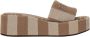 Fendi Gestreepte Plateau Sandalen - Thumbnail 1