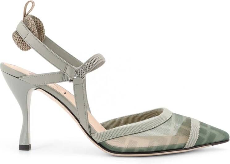 Fendi Groene haksandaal met logohaak