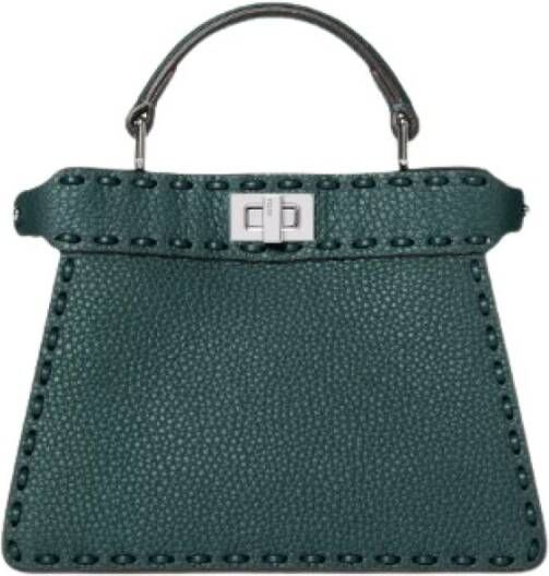 Fendi Groene Peekaboo Macro Tas