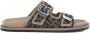 Fendi Iconische FF Pattern Leren Sandalen - Thumbnail 1