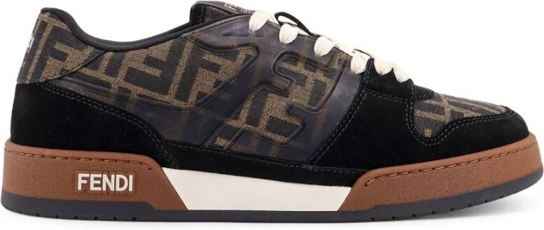 Fendi Italiaanse Veterschoenen met Rubberen Zool