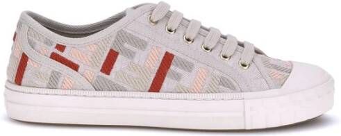 Fendi Kleurrijke Jacquard Print Sneakers