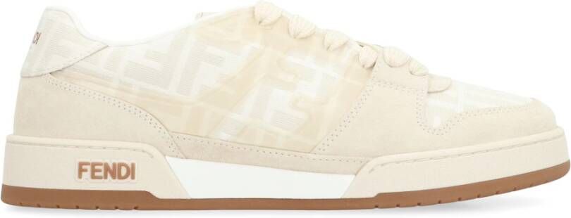 Fendi Lage sneakers met suède inzetstukken