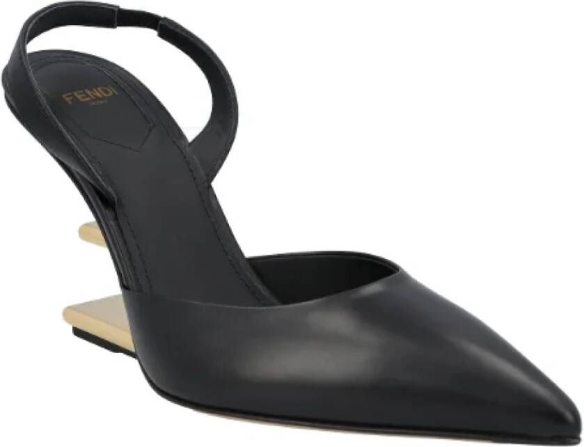 Fendi Leather heels Black Dames
