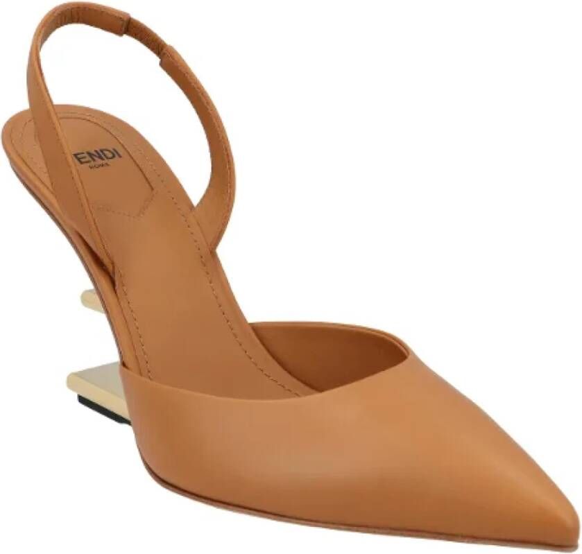 Fendi Leather heels Brown Dames
