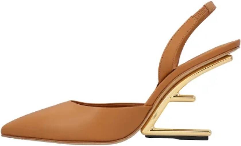 Fendi Leather heels Brown Dames