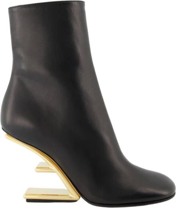 Fendi Snellere haked ene enkellaarzen Zwart Dames - Foto 5