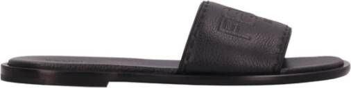 Fendi Leren sandaal met logodetail