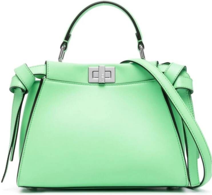 Fendi Mini Peekaboo Eda e Leren Tas